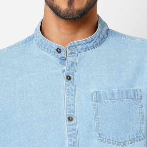 Image of Bombay High Men's Solid Relaxed Fit Shirt