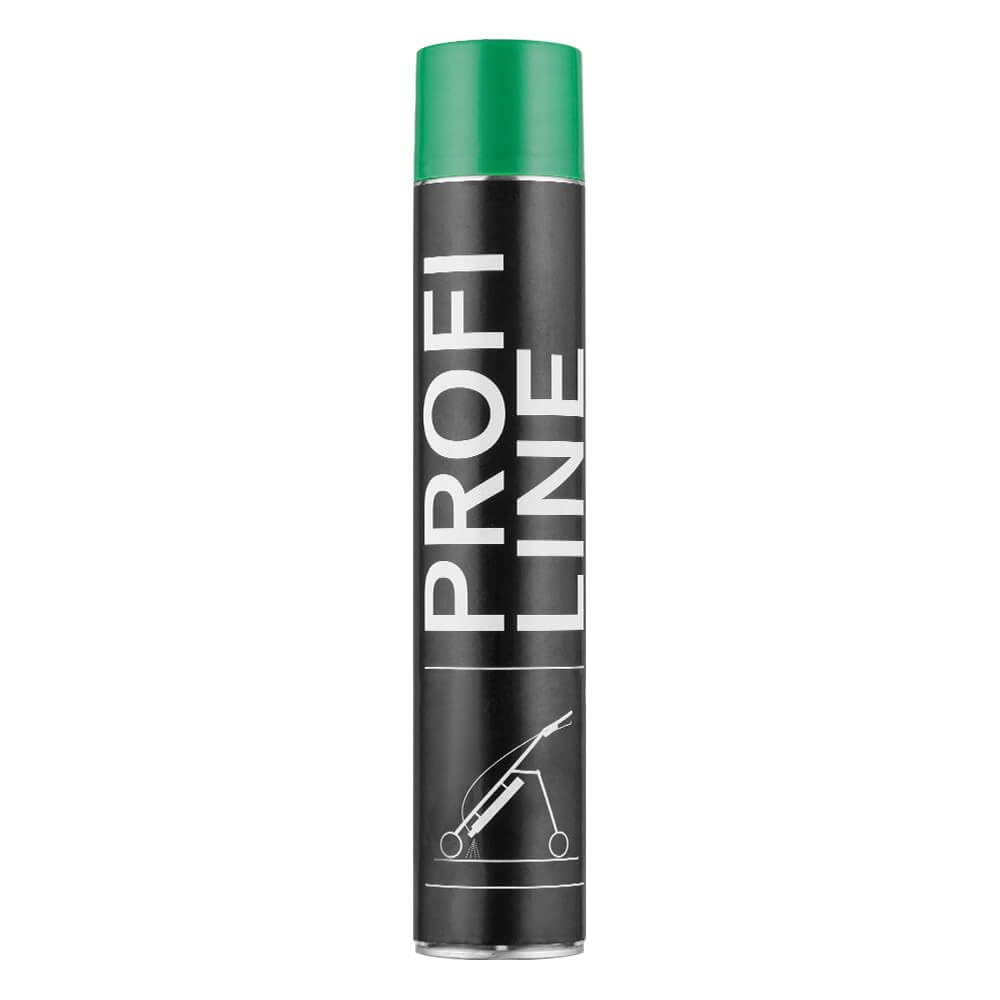 24 Dosen Bodenmarkierfarbe PROFILINE, grün, 750 ml Spraydose, Art.-Nr. 38429 | Bodenmarkierungsfarbe | Straßenmarkierungsfarbe | Markierungsspray