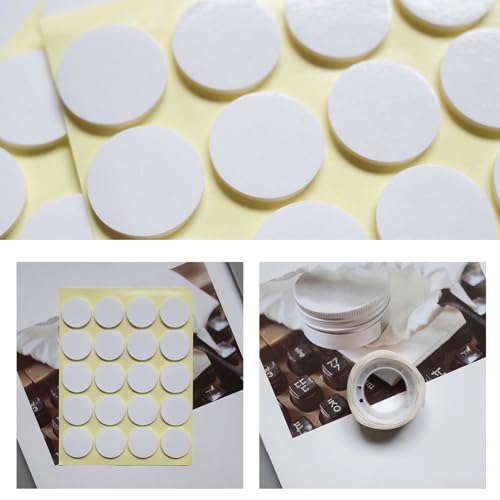 Paquete de 20 hojas adhesivas para base de vela miniatura 5