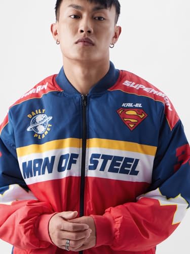 Image of The Souled Store Superman: Kal-El Men Racer Jackets