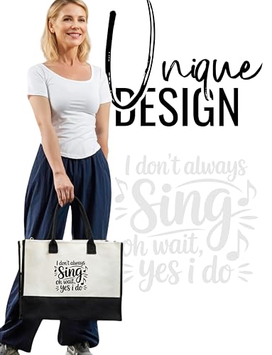 Bolso Tote de Lona para Mujer InnoBeta con Cierre y Correa miniatura 4