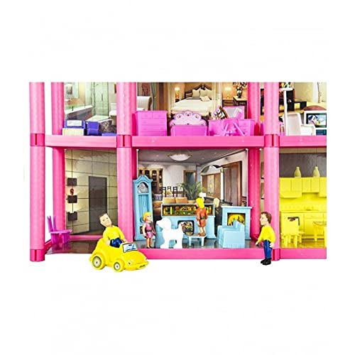 COSMOLINO Puppenhaus mit Zubehör, Dollhouse, Spielhaus, Puppenstube, Dollhouse Zubehör, für's Kinderzimmer, Dollhouse… – Bild 6