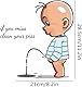 WC-Aufkleber, Clean Your Piss, lustige Aufkleber für WC, wasserdicht, abnehmbare WC-Sitz-Aufkleber, Badezimmer-Dekoration, WC-Zubehör, 1 Stück