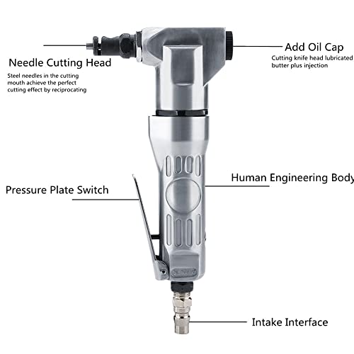 Handheld Air Nibbler High Hardness Blade Scissors Pneumatic Metal Cutting Tool 2800Rpm Used In Automotive Sheet Metal Operations #TOP4