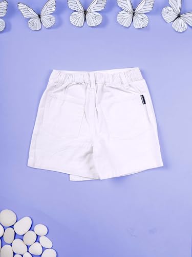 Image of KiddoPanti Girls Denim Over Lap Shorts