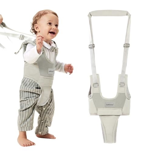 Baby Walking Harness-Handheld Assistant Belt- Toddler Infant Walking Aid for Trainer & Support 7-24 Month Old (summer-Gray-1819)