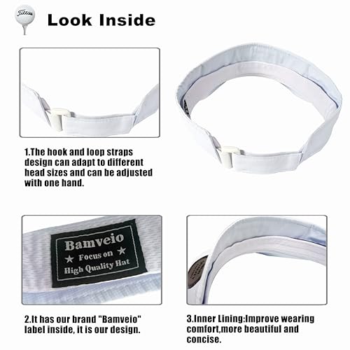 Image of Bamveio Funny Golf Visors Hats for Men Women,Golf Gifts for Adults Humor