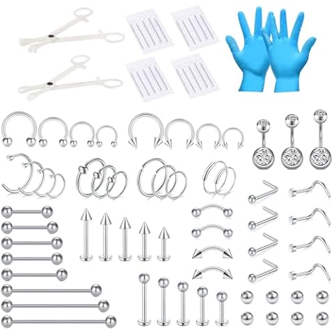 NIUSIMAN Kit Piercing Acier Chirurgical Cover