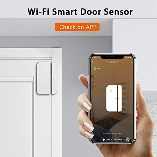 DECDEAL WiFi Porta Alarme Janela Sensor Detector Smart Home Security SmartLife App Control Compatibl