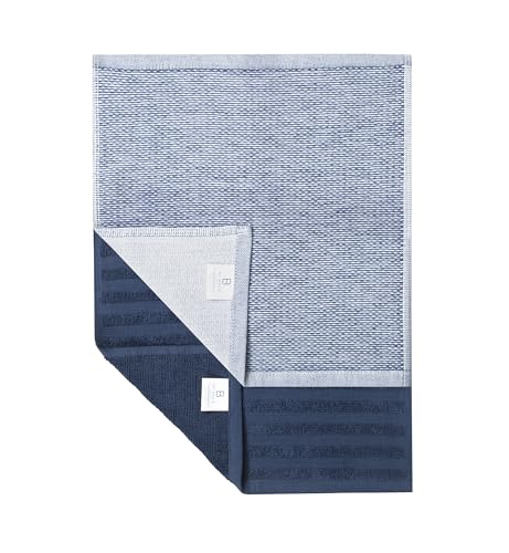 Image of Bumble Premium Dish Cloths 13 inchx13 inch (6 Pack) | 100% Natural Ring Spun Cotton | 400 GSM | Highly Absorbent & Soft |Yarn Dyed & Solid Dyed Terry Dish Cloth Set - Blue