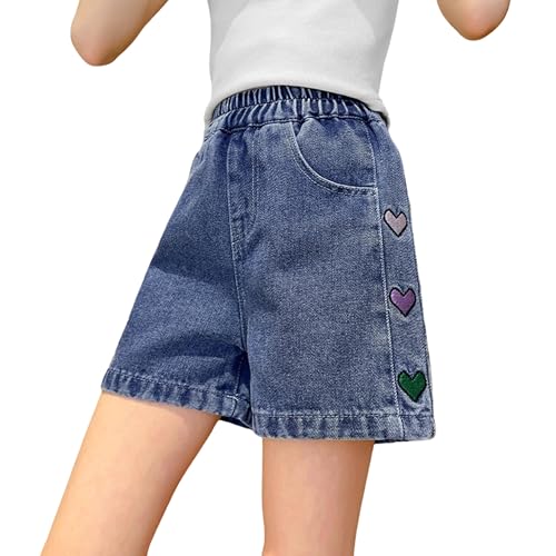 Short court en jean fille souple fini les boutons qui serrent le ventre