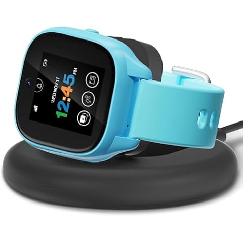 sylacor Charging Stand Compatible with Gizmo Watch 3/2/1, Foldable& Portable Wireless Magnetic Charger Accessories with 3.3 Feet Charging Cord (Not for Gizmo 3 Adventure) (Black) Cover