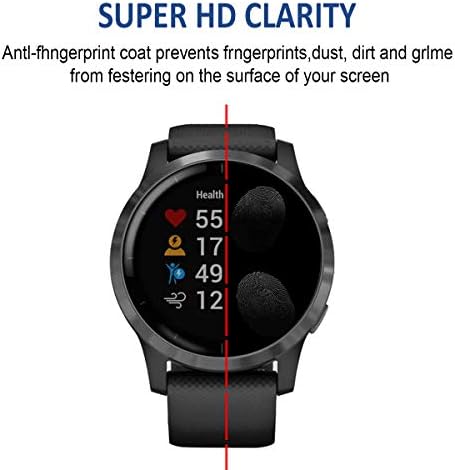 SPGUARD Screen Protector Compatible with Garmin Vivoactive 4 Screen Protector, (6 Pack) Anti-Bubble & Scratch-Resist Cover LiQuidSkin Films for Garmin Vivoactive 4