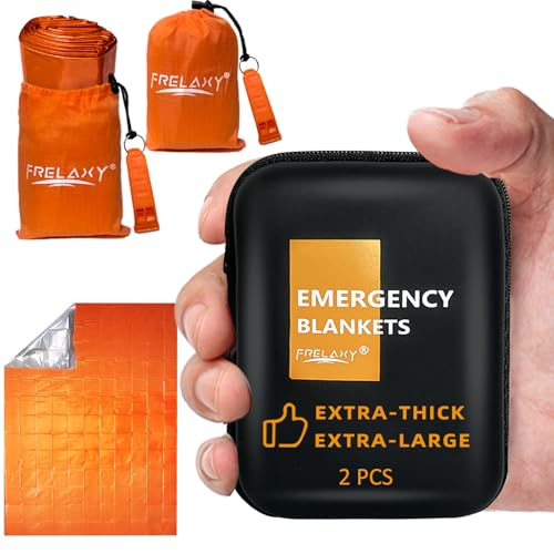 Frelaxy Emergency Blanket 2-Pack/4-Pack, Extra-Thick...