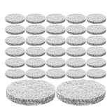 Mikikit Duftanhängerkissen 100 Stück 30mm Aromatherapie Baumwolle mit Faserkern Runde Nachfüllpads für Ätherische Öle Geeignet für Aroma Diffusor Halsketten und Medaillons