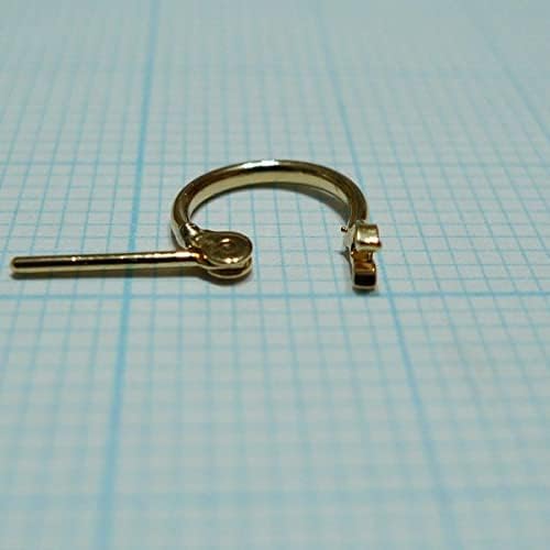 18金 イエローゴールド リングピアス 国産 幅1.5mm 外径10mm 両耳 1ペア 2個 レディース