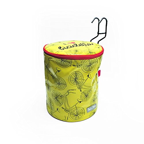 Panier vélo I Love vélo thsd52 jaune medium pour adulte