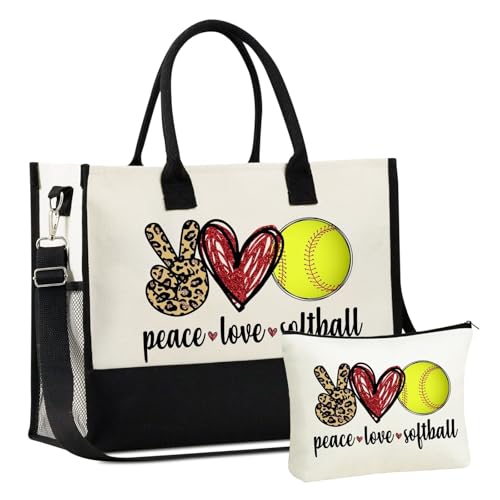 Bolso tote de lona grande para mujer miniatura 1