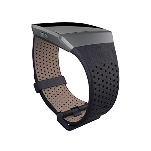 Fitbit Ionic Perforated Leather Accessory Band, Midnight Blue, Small