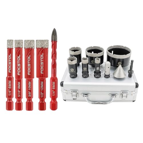 Set 5 piezas brocas diamante para cerámica y piedra miniatura 1