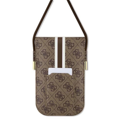 GUESS Custodia GUOWBP4RPSW marrone 4G Stripes, marrone
