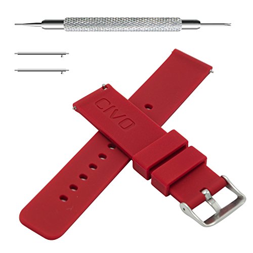 CIVO Cinturini per Orologi in Silicone Rilascio