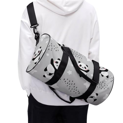 Duffel bag panda mignon polyvalent pour camping et voyage 45cm - 6