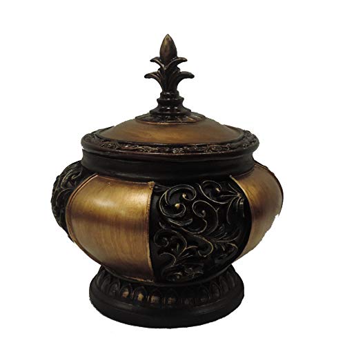 Deco 79 Polystone Decorative Box Special Carving and Accents Make It Great