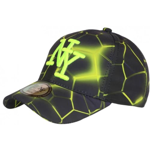Casquette enfant jaune fluo et bleue NY 7-12 ans Badyx Hip Hop Honour