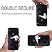 CA+ Phone Wallet Card Holder for Phone Case Sleeves Stick On Wallet for Cell Phone Card Holder Durable Adhesive Sticker ID Credit Card Holder for Back of Phone (Black + Mint)