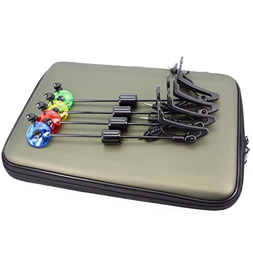 Yius Ensemble de balançoires de pêche, indicateur de bâton de mer, ensemble de balançoire, alarme de morsure pour sports de plein air, outils de chute de carpe