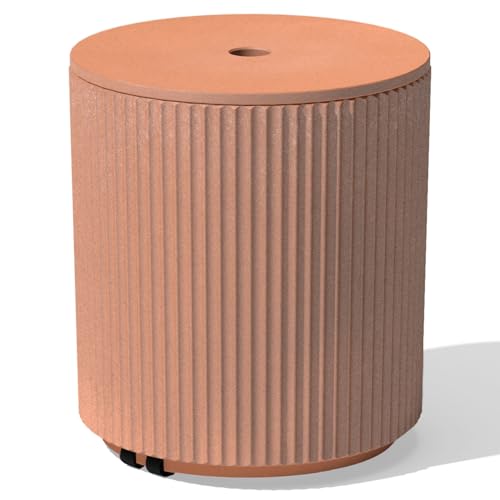 Image of Terracotta Demi Shade Side Table by Veradek