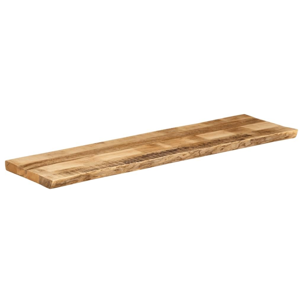 Blat stołu z żywymi krawędziami 180 x 40 x 3,8 cm, surowe drewno mango | Tropikalne lite drewno, gładka powierzchnia łatwa do czyszczenia, unikalny rustykalny design, tylko blat stołu