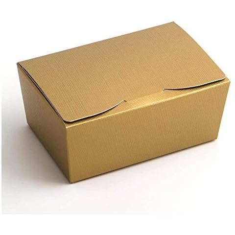 Gold Silk Chocolate Favour Boxes - Pack of 10 Cover