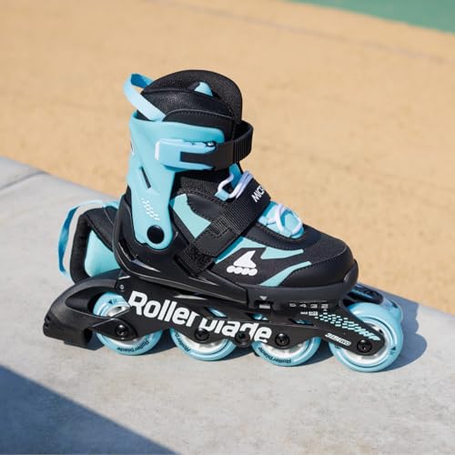 Miniatura 5 de Rollerblade Microblade - Patines En Línea Para Niños, Unisex, Color Negro Azul Claro, 36.5-40.5