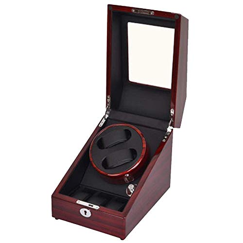 Remontoir montre automatique en coffret double avec cadre rotatif élégant et finitions luxe