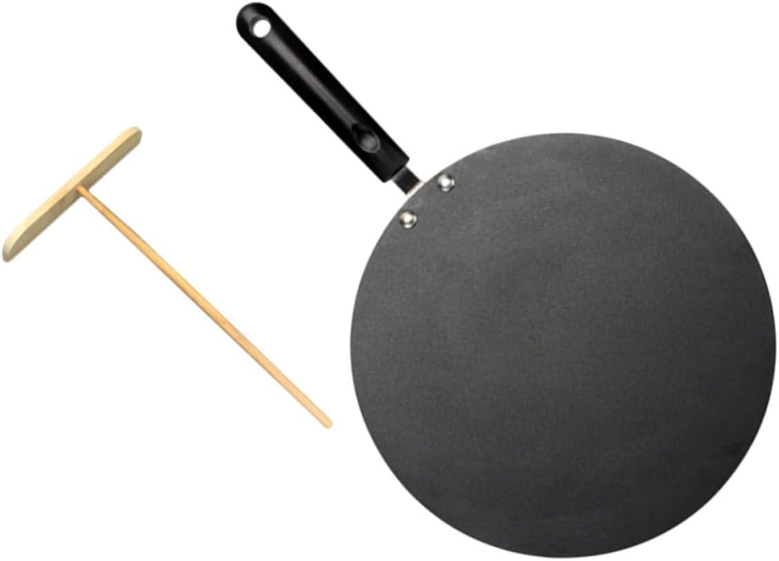 1set Non-stick Frying Pan for Flat Skillet for Pancakes Crepes and Roti Ergonomic Handle and Design