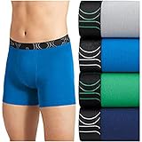 Jockey Men's 4-Pack ActiveBlend Boxer Briefs (Blue Gray Green, Large)