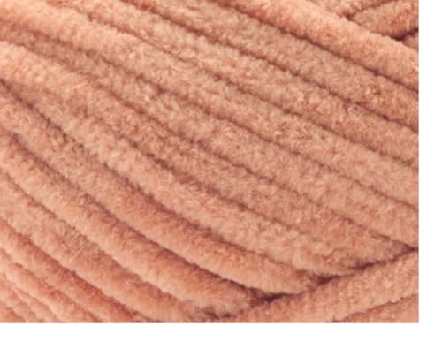 Image of Premier Yarns Parfait Chunky Chenille 3.5 Oz 6 Super Bulky Weight 3 Pack Bundle with Bella's Stitch Place Holders (Apricot)