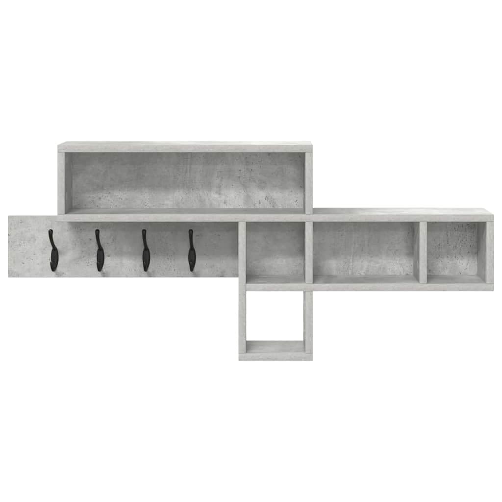 Table de chevet murale - Support mural en béton - Étagère en bois - Étagère suspendue - Organiseur de rangement pour salle de bain, chambre à coucher, couloir, cuisine, bureau