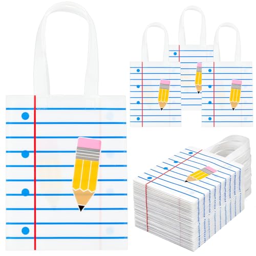 Bolsas de regalo de regreso a clases Xuniea de 7.9 x 8.5 pulgadas para fiesta