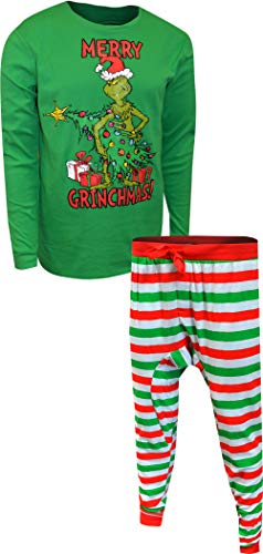 MJC Mens Dr. Seuss Grinch Merry Grinchmas Tall Guys Pajamas2