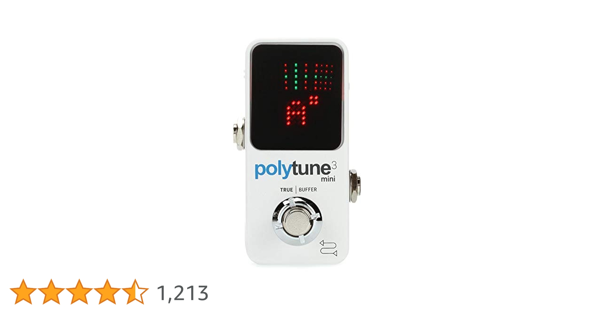 TC Electronic POLYTUNE 3 MINI Tiny Polyphonic Tuner with
