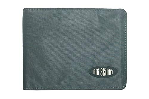 Big Skinny Men's L-Fold Passcase Wallet, Holds Up to 35 Cards, Charcoal