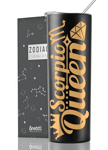 Onebttl Zodiac Gifts for Women, Best Friend Birthday Gifts for Her, 20oz Stainless Steel Tumbler,...