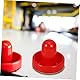 1 Satz Air Hockey Pushers: Kunststoff Tisch Eishockey Set mit Air Hockey Tisch Filzschieber mit Roten Pucks für Ersatz Pucks Tischhammer Torhüter für Tabellen Spiel