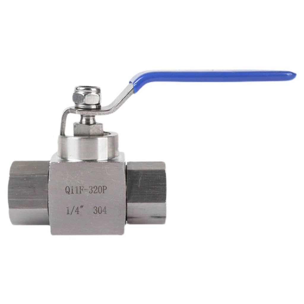 valvola a sfera, valvola a sfera in acciaio inox, Valvola a sfera ad alta pressione in acciaio inossidabile da 1 pezzo, valvola a sfera con filettatura femmina G1/4 3/8 1/2 3/4, resistenza alla pressi