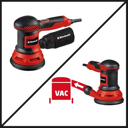 Miniatura 6 de Einhell Lijadora Excéntrica Tc-Rs 425 E 425 W, Plato De Lija Ø 125 Mm, Máx. Número De Vibraciones 26000 Min-1, Círculo Oscilante 2,5 Mm, Incl. Papel De Lija Cada Vez 1 P60, P80, P120