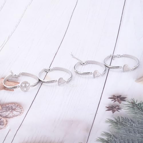 Image of BEKECH Grandma Granddaughter Gifts The Love Between A Grandmother and Granddaughter Is Forever Bracelet Matching Bracelet