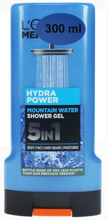 Men Expert Hydra Power Gel de ducha para hombres, 10.1 fl oz (Hydra Power)